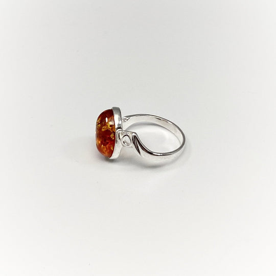 Cognac Amber Ring - Rocks and Gems Canada