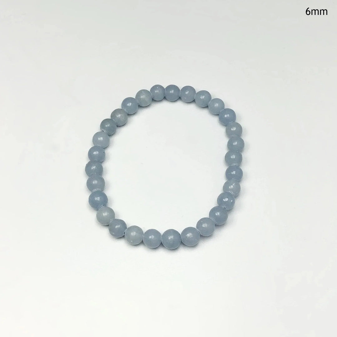 Angelite Beaded Bracelet - Rocks and Gems Canada