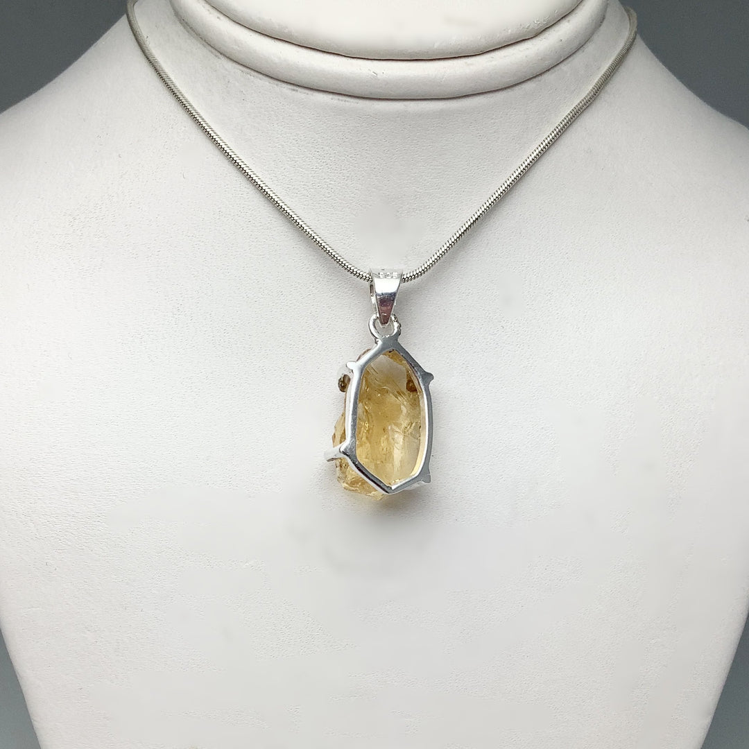 Raw Citrine Pendant - Rocks and Gems Canada