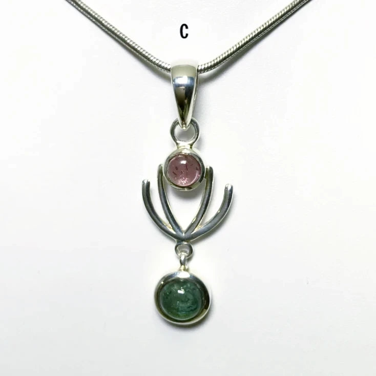 Mixed Tourmaline Pendant - Rocks and Gems Canada