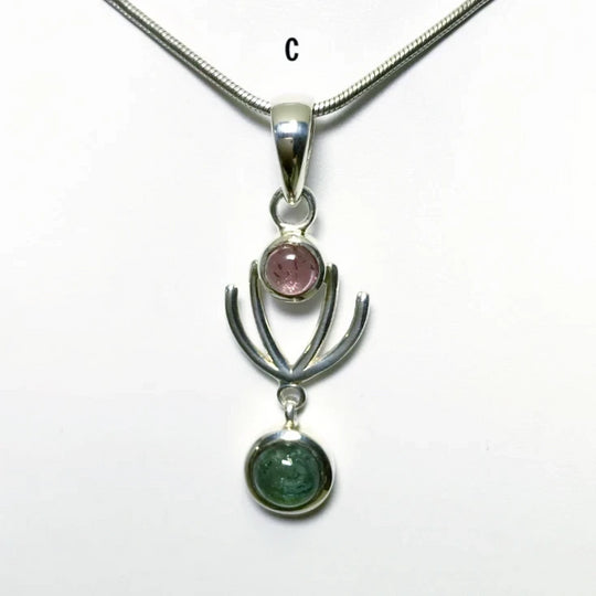 Mixed Tourmaline Pendant - Rocks and Gems Canada