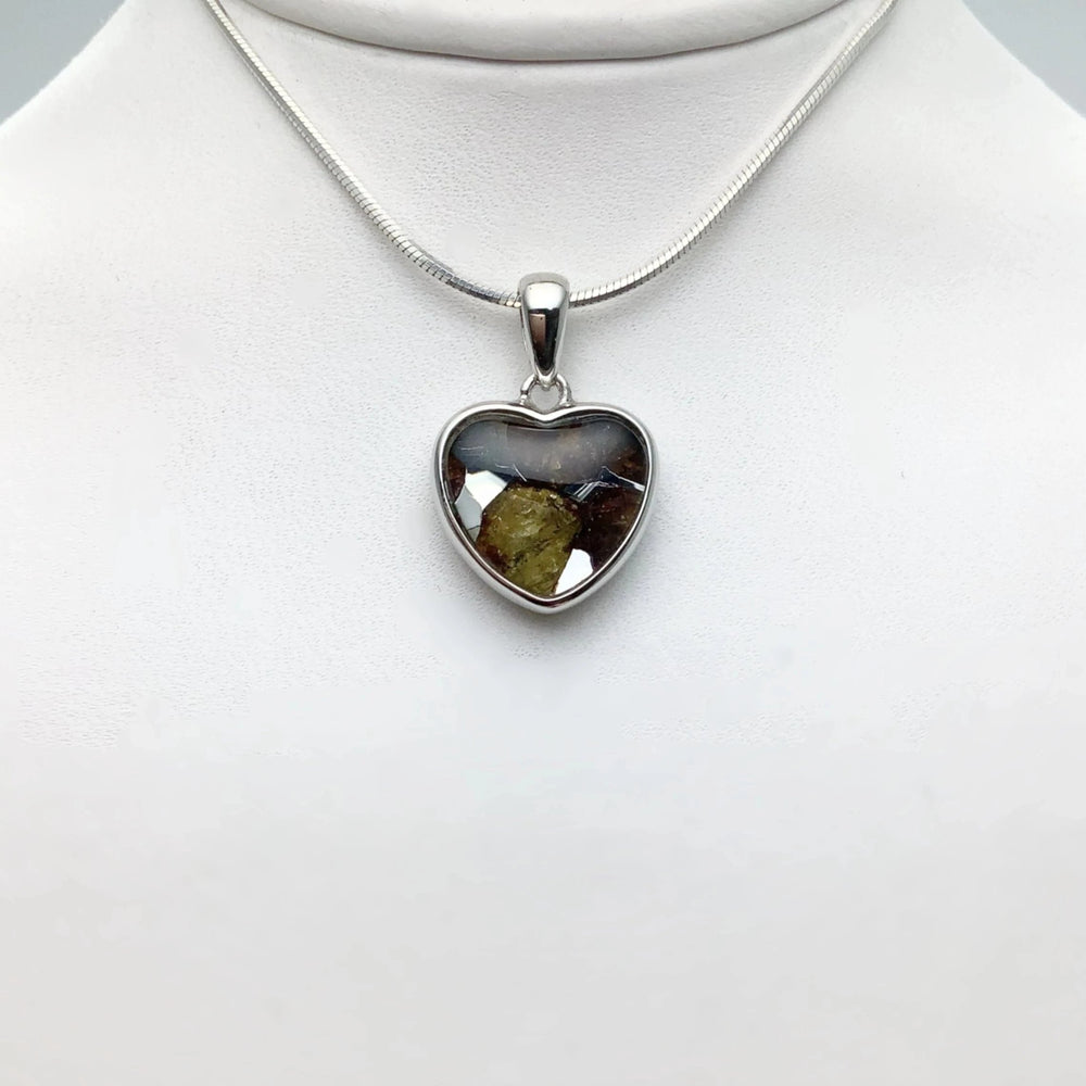 Sericho Meteorite Heart Pendant - Rocks and Gems Canada