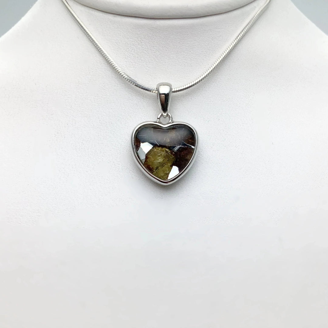 Sericho Meteorite Heart Pendant - Rocks and Gems Canada