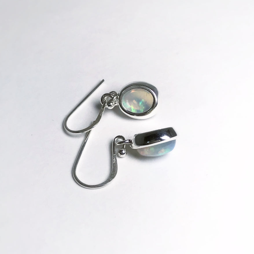 Ethiopian Fire Opal Dangle Earrings - Rocks and Gems Canada