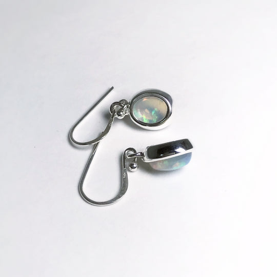 Ethiopian Fire Opal Dangle Earrings - Rocks and Gems Canada