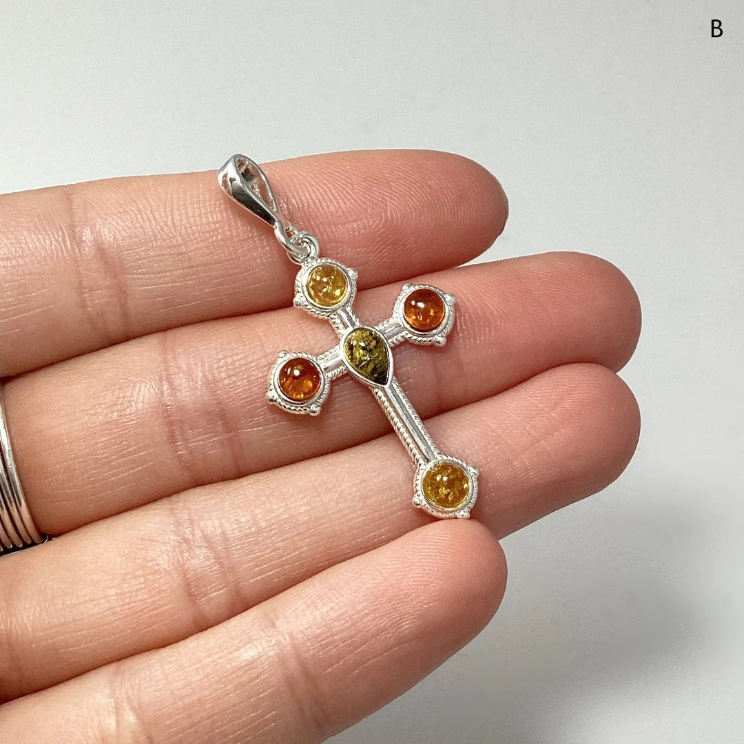 Mixed Amber Pendant - Rocks and Gems Canada