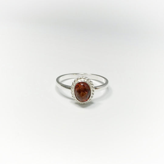 Cognac Amber Ring - Rocks and Gems Canada