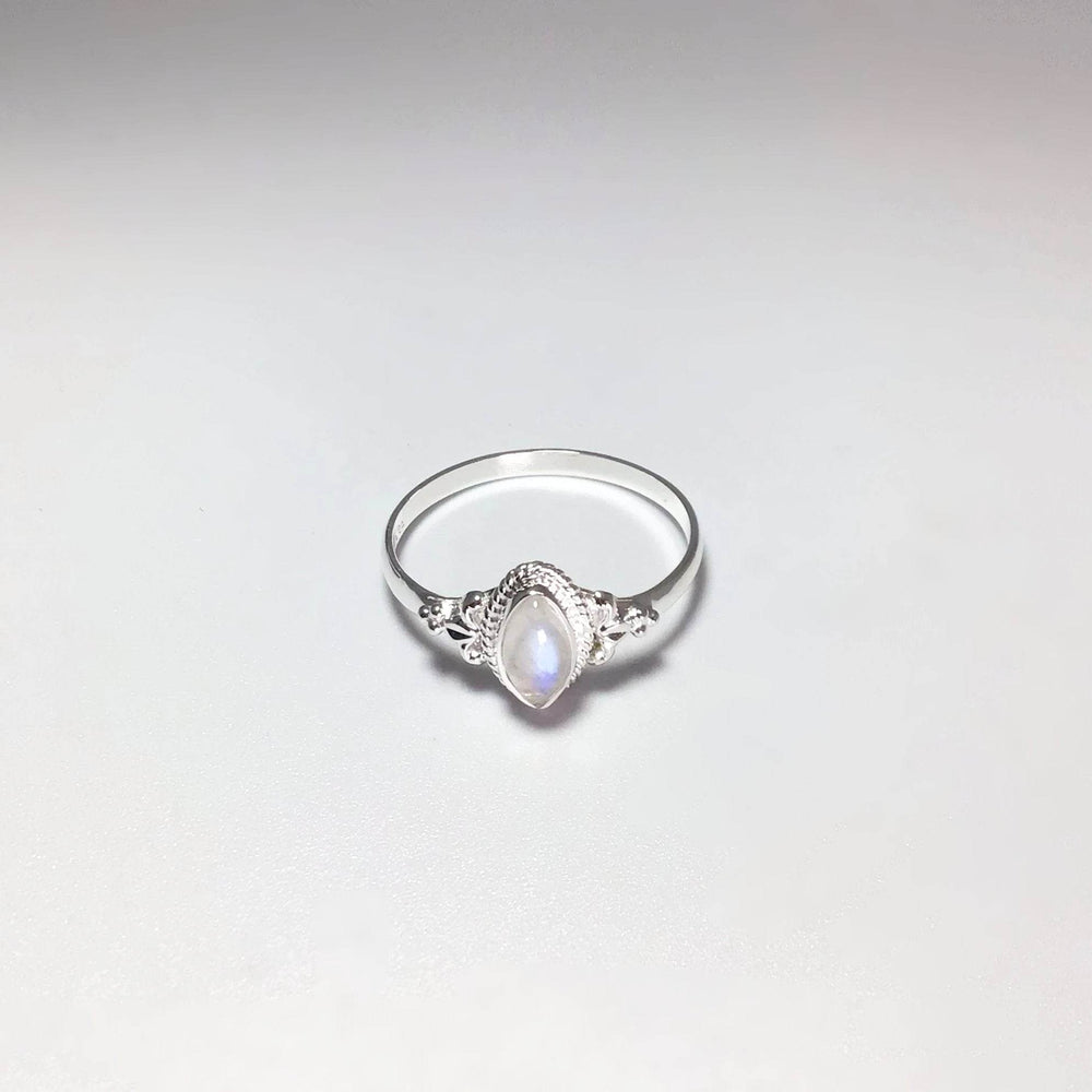 Rainbow Moonstone Ring - Rocks and Gems Canada