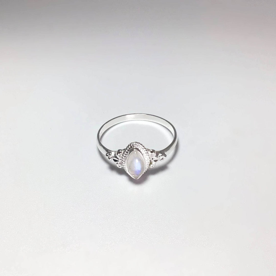Rainbow Moonstone Ring - Rocks and Gems Canada