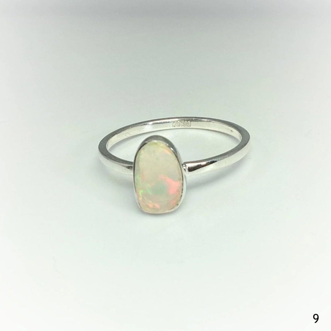 Faceted Ethiopian Fire Opal Ring - Rocks and Gems Canada