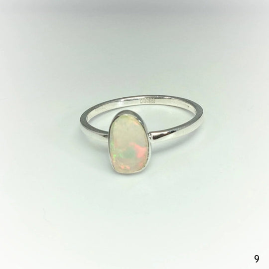 Faceted Ethiopian Fire Opal Ring - Rocks and Gems Canada