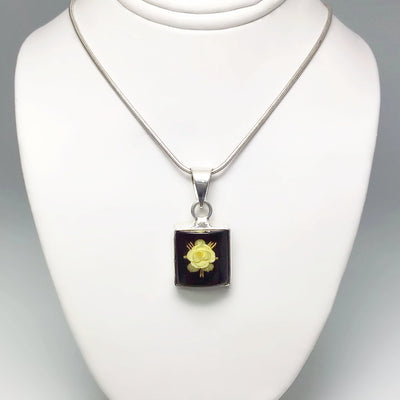 Amber Cameo Pendant