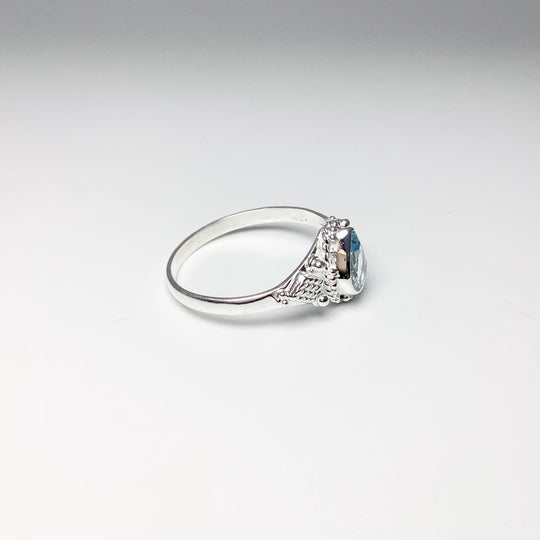 Blue Topaz Ring - Rocks and Gems Canada
