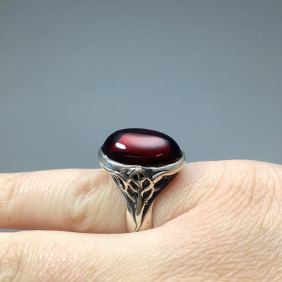 Cherry Amber Ring