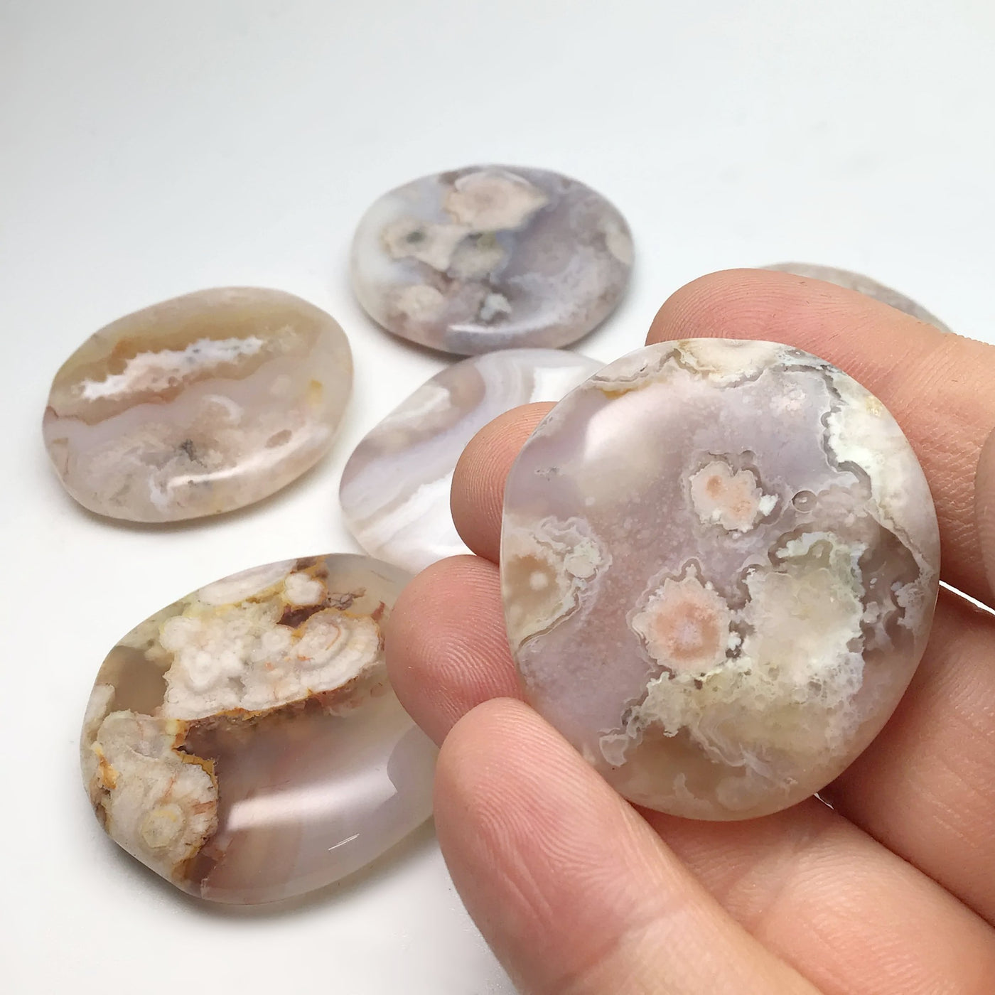 Flower Agate Touch Stone at $39 Each