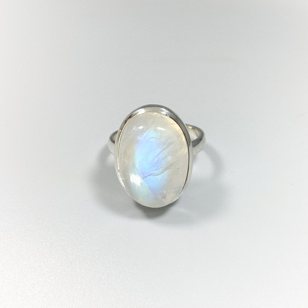 Rainbow Moonstone Ring - Size 7 - Rocks and Gems Canada