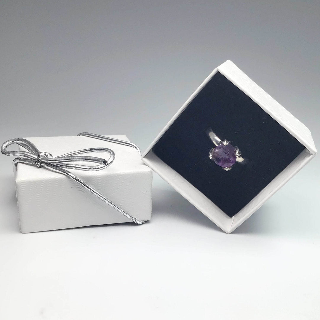 Raw Amethyst Ring - Rocks and Gems Canada