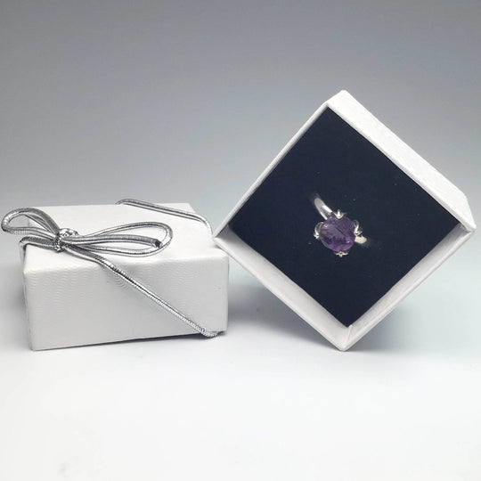 Raw Amethyst Ring - Rocks and Gems Canada