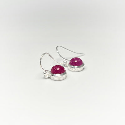 Pink Jade Dangle Earrings