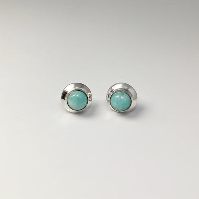 Amazonite Stud Earrings