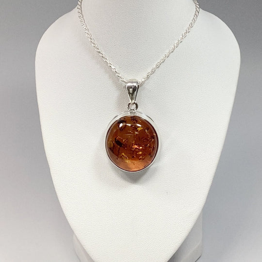 Cognac Amber Pendant - Rocks and Gems Canada