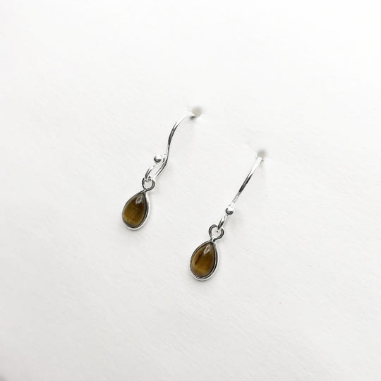 Tiger Eye Dangle Earrings - Rocks and Gems Canada