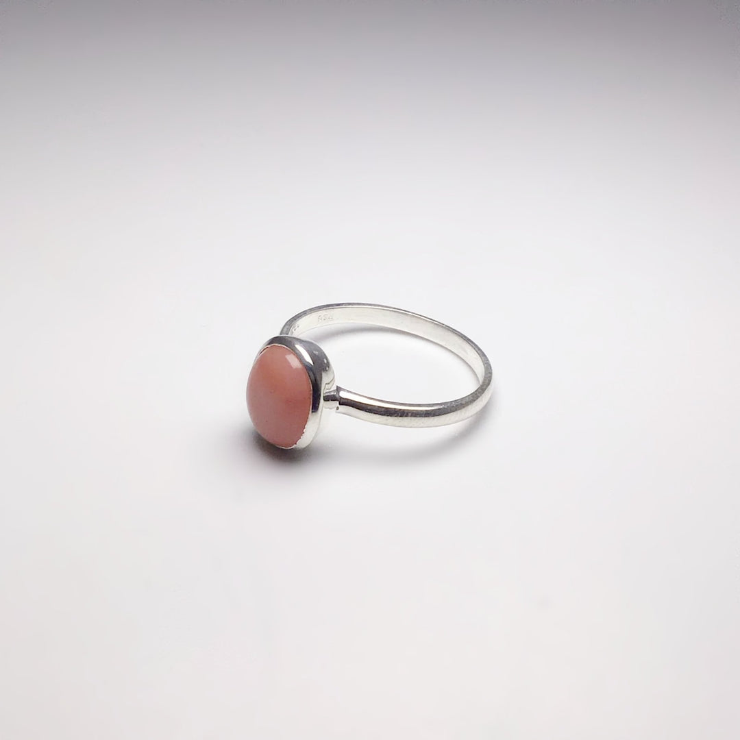 Pink Peruvian Opal Ring - Rocks and Gems Canada