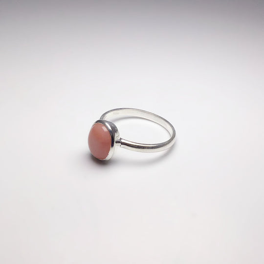 Pink Peruvian Opal Ring - Rocks and Gems Canada