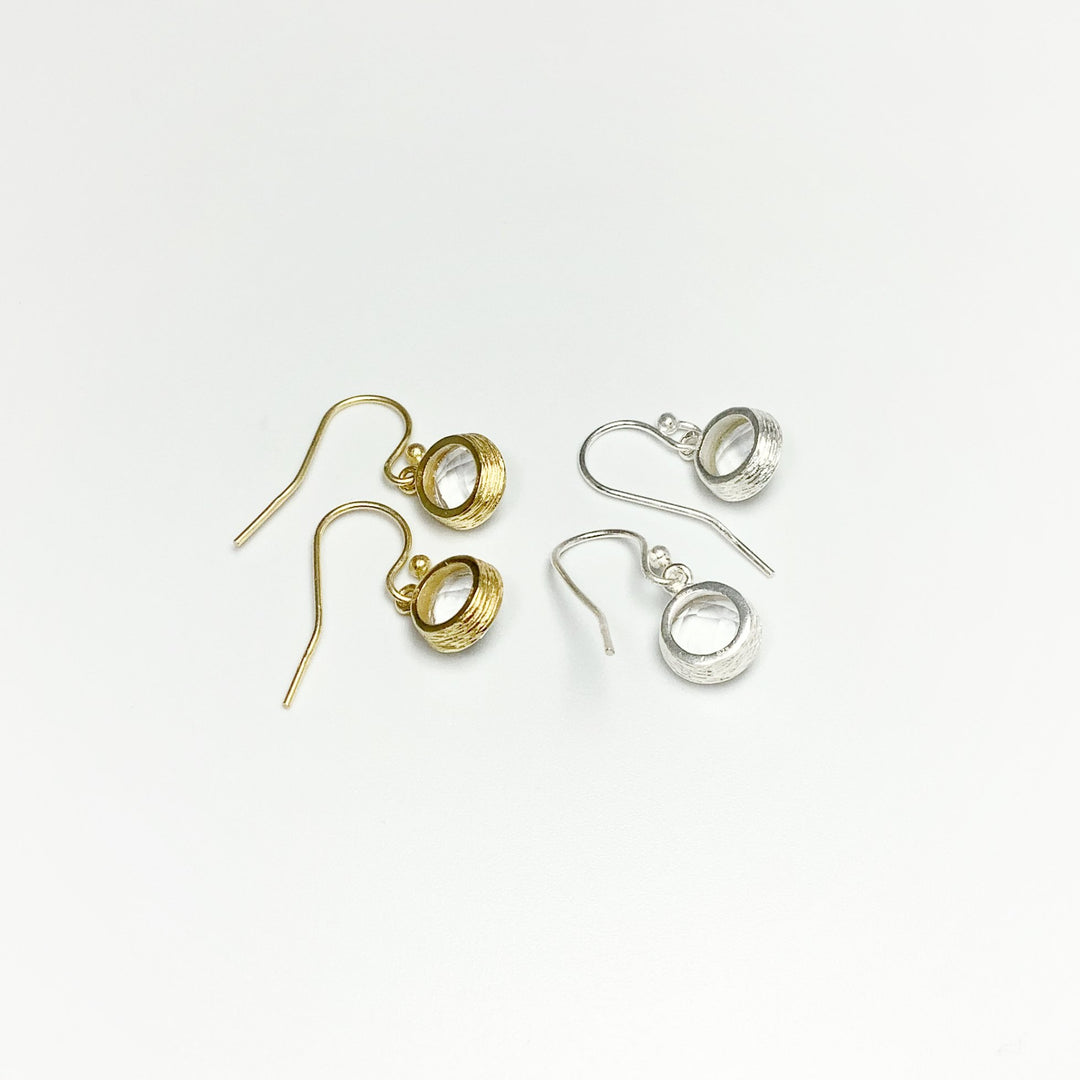 Quartz Dangle Earrings - Rocks and Gems Canada