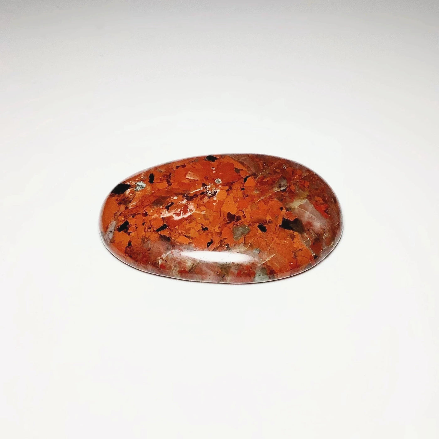 Worry Stone - Red Brecciated Jasper