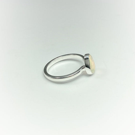 Faceted Ethiopian Fire Opal Ring - Rocks and Gems Canada
