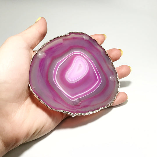 Agate Coasters - Set of 4 - Rocks and Gems Canada