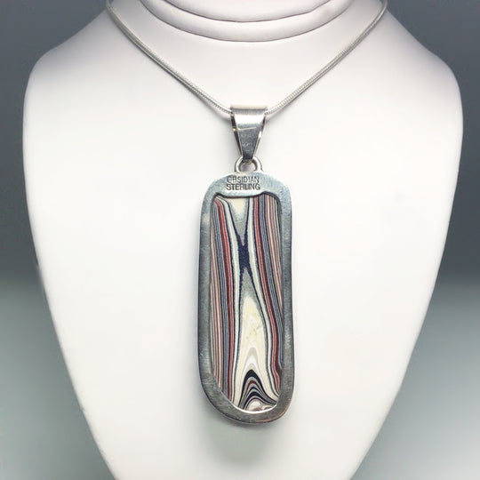 Fordite Pendant - Rocks and Gems Canada
