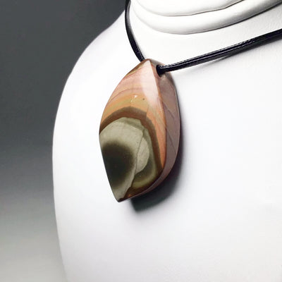 Polychrome Scenic Jasper Drilled Pendant