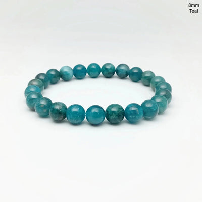 Blue Apatite Beaded Bracelet