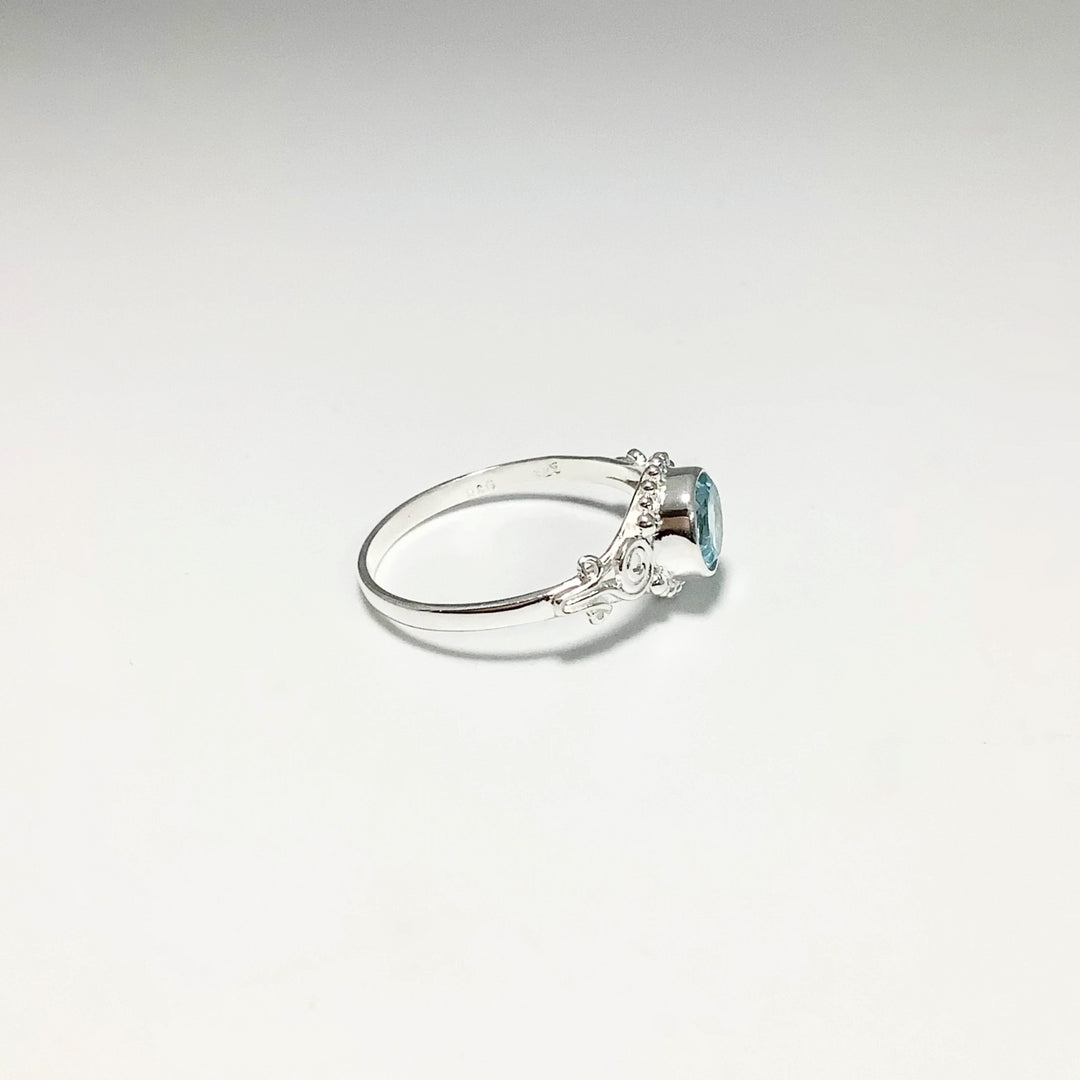 Blue Topaz Ring - Rocks and Gems Canada