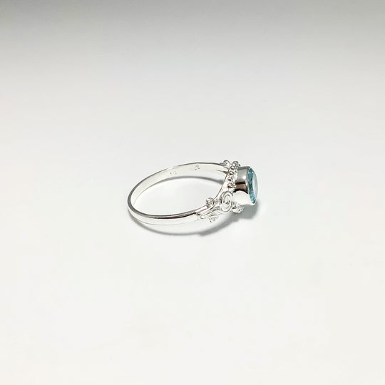 Blue Topaz Ring - Rocks and Gems Canada
