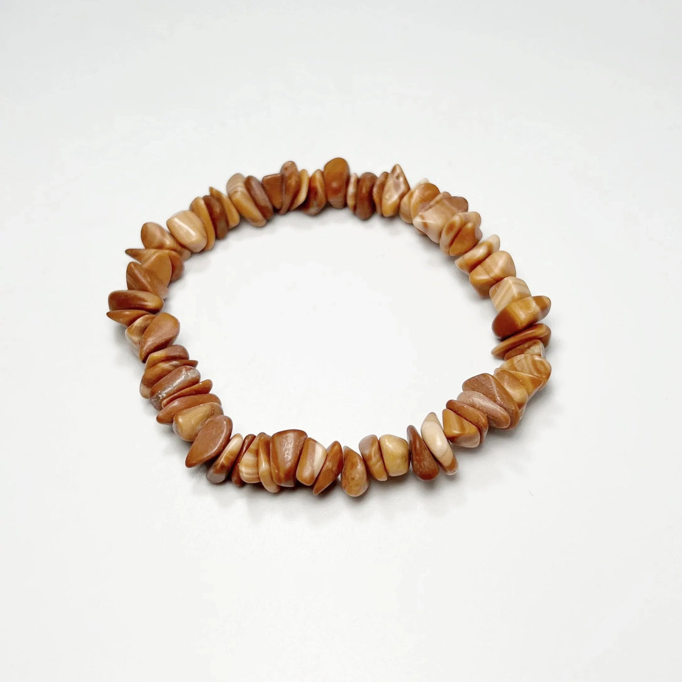 Mudline Jasper Chip Beaded Bracelet