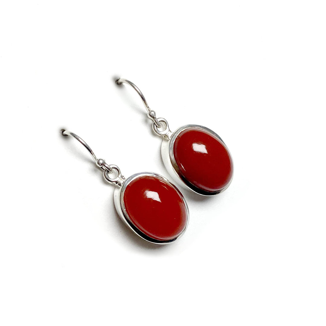 Carnelian Agate Dangle Earrings - Rocks and Gems Canada