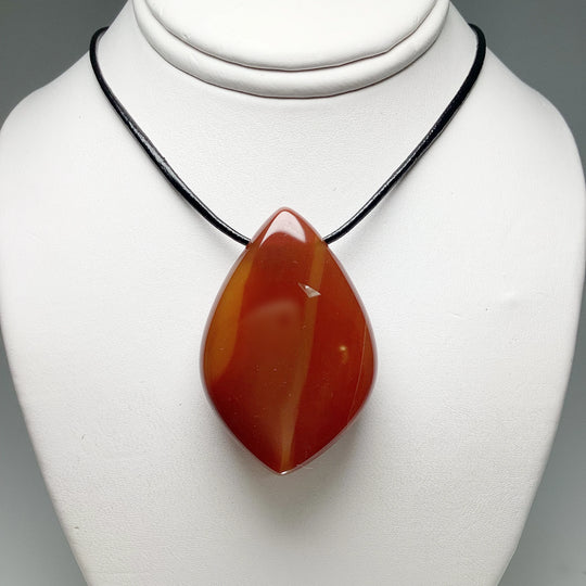Carnelian Agate Drilled Pendant - Rocks and Gems Canada