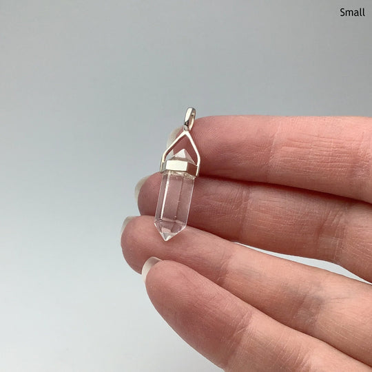 Quartz Double Terminated Point Pendant - Rocks and Gems Canada
