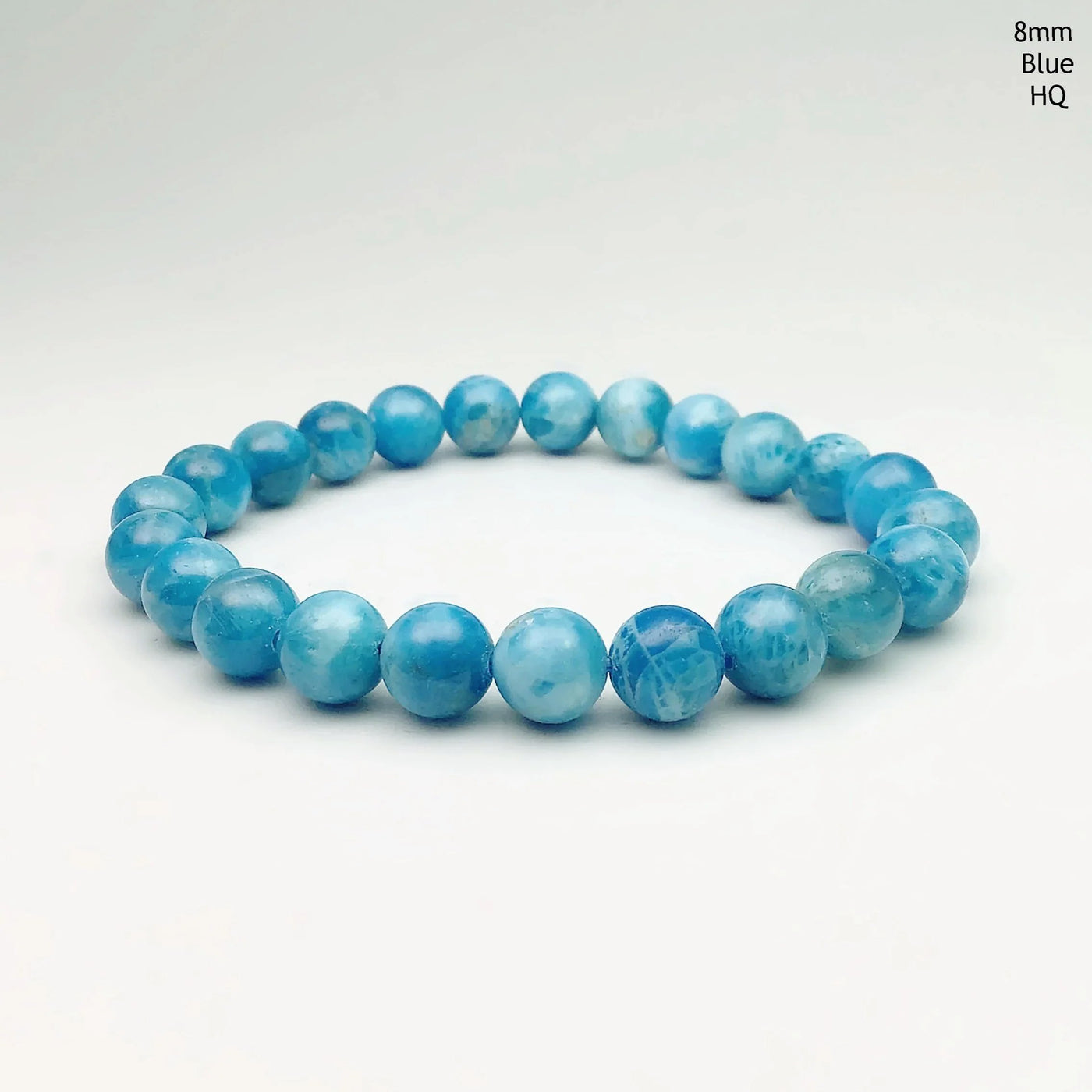 Blue Apatite Beaded Bracelet