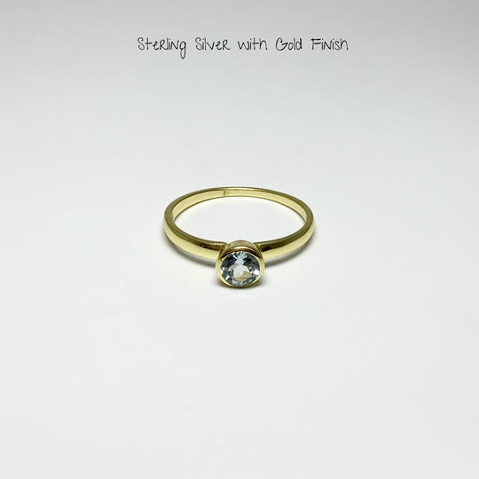 Blue Topaz Ring - Rocks and Gems Canada