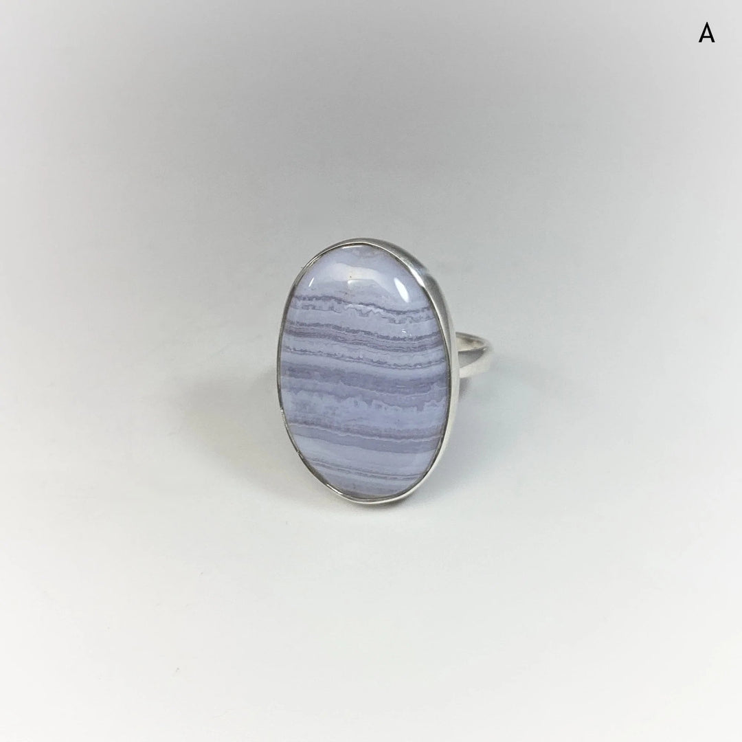 Blue Lace Agate Ring - Rocks and Gems Canada