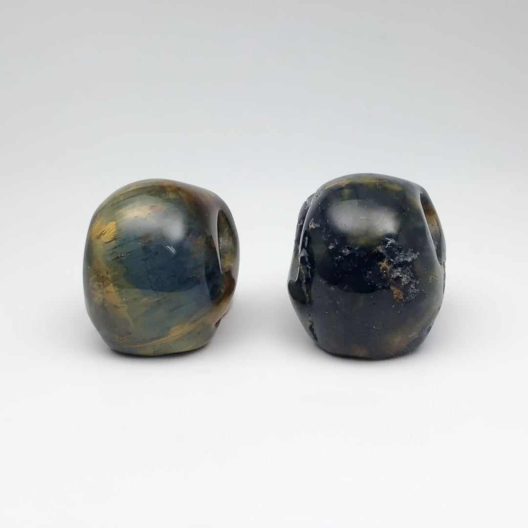 Carved Tiger Eye Skull - Rocks and Gems Canada