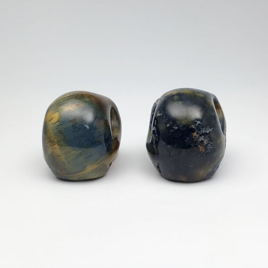 Carved Tiger Eye Skull - Rocks and Gems Canada