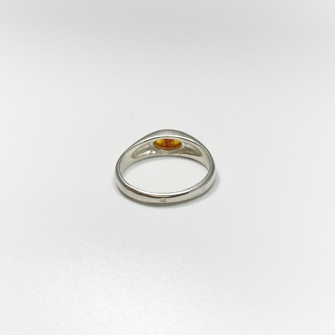 Cognac Amber Ring - Rocks and Gems Canada