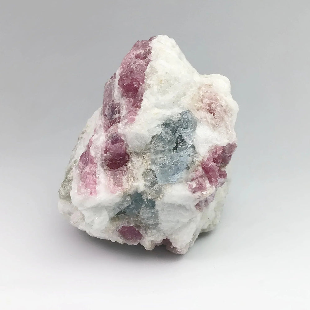 Pink Tourmaline with Aquamarine in Matrix - Rocks and Gems Canada
