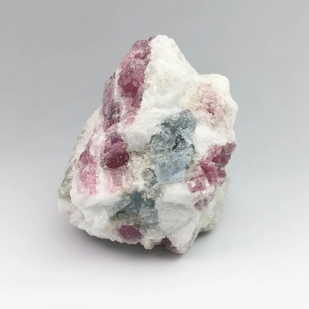 Pink Tourmaline with Aquamarine in Matrix - Rocks and Gems Canada