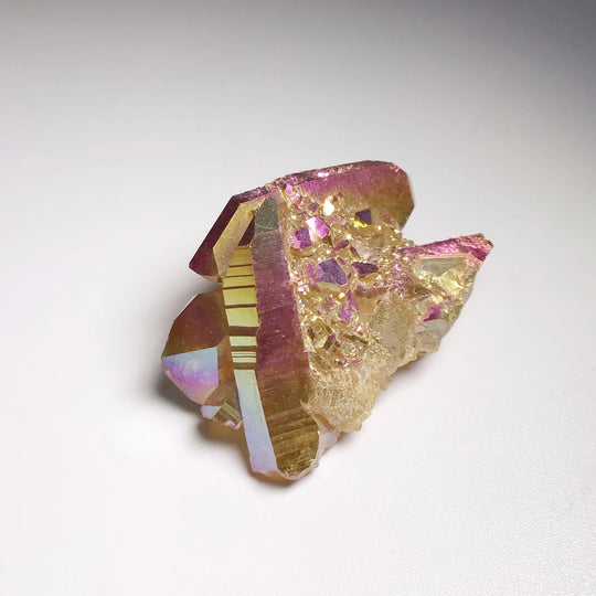 Sunset Aura Quartz Cluster - Rocks and Gems Canada